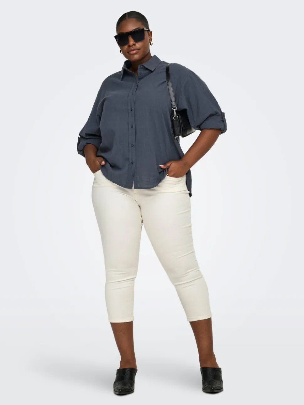 CARWILLY Taille moyenne capri Skinny Fit Jeans