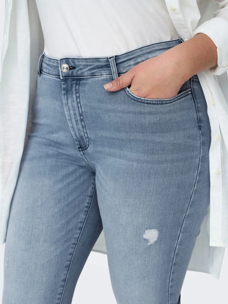 CARWILLY Taille moyenne Flared Fit Jeans