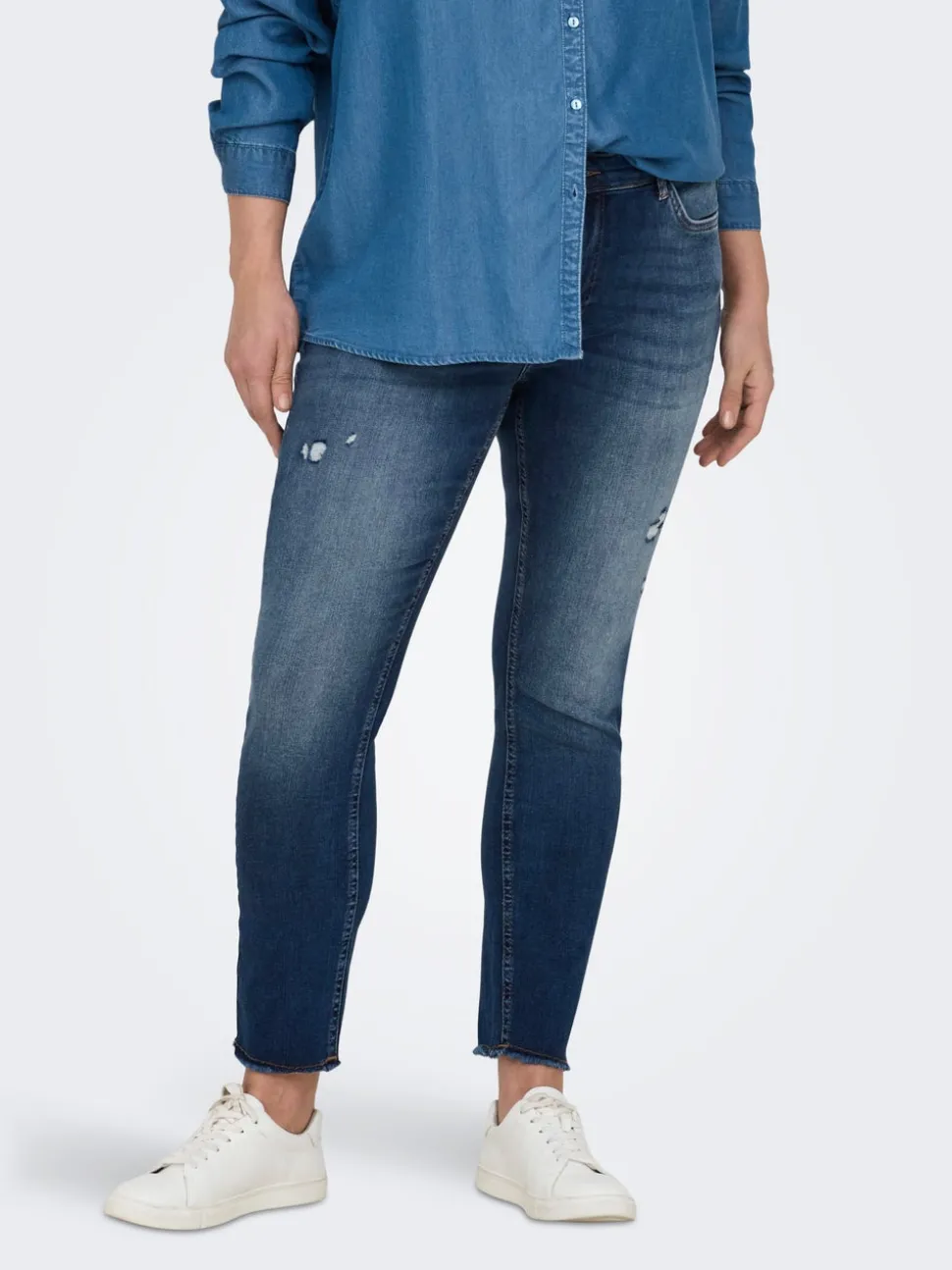 CARWILLY Taille moyenne Skinny Fit Longueur cheville Jeans