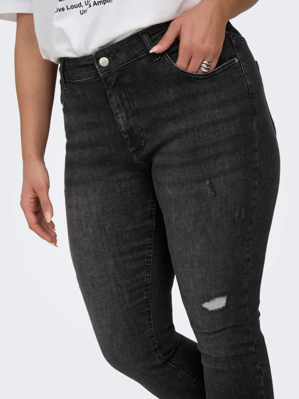 CARWILLY Taille moyenne Skinny Fit Longueur cheville Jeans