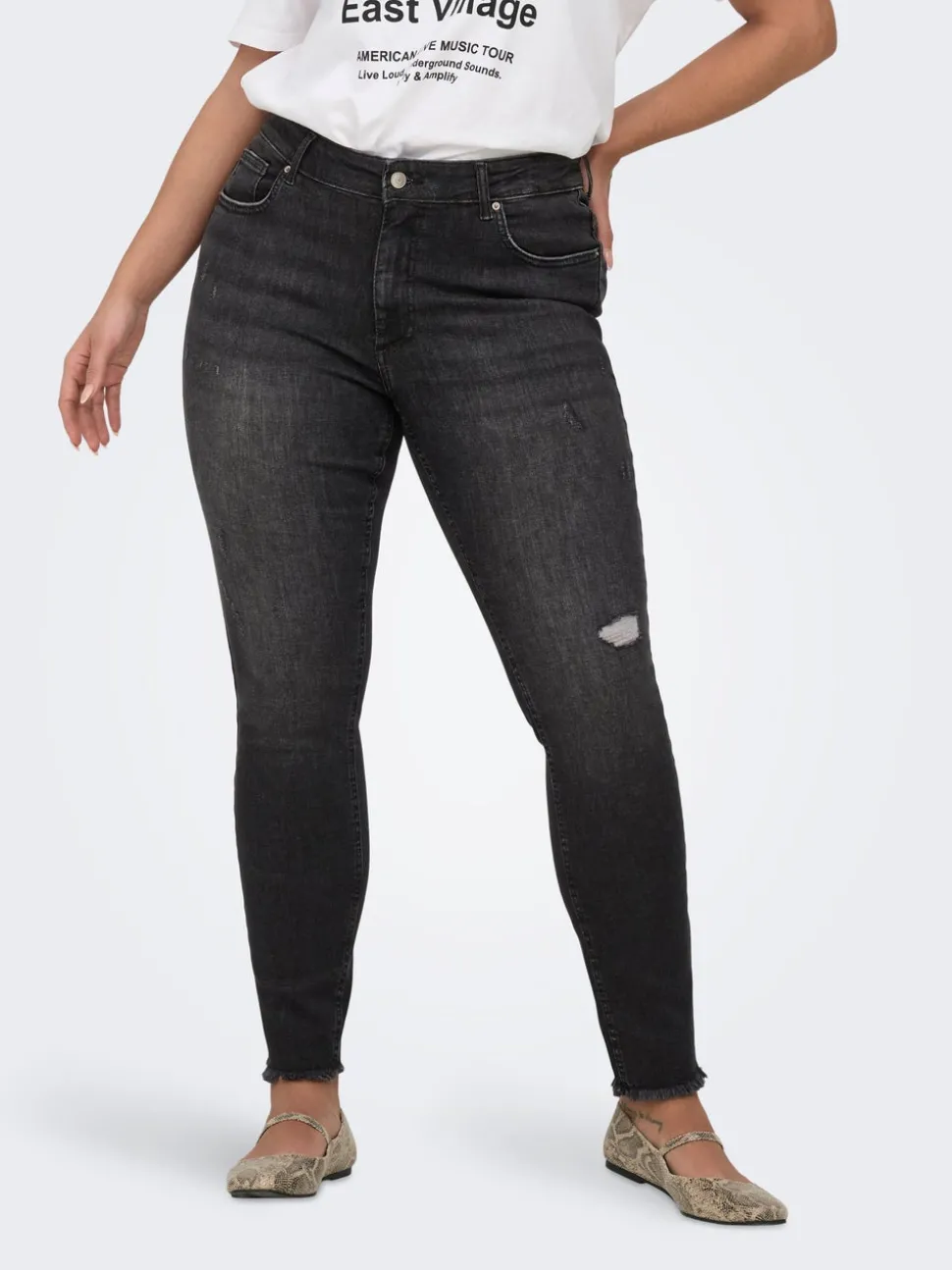 CARWILLY Taille moyenne Skinny Fit Longueur cheville Jeans