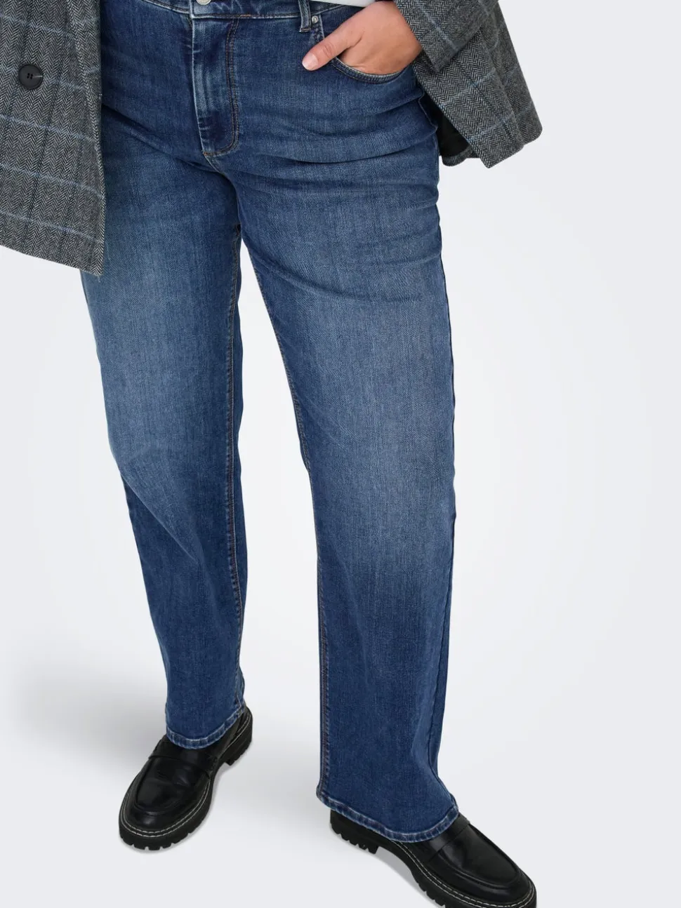 CARWILLY Taille moyenne Straight Fit Jeans