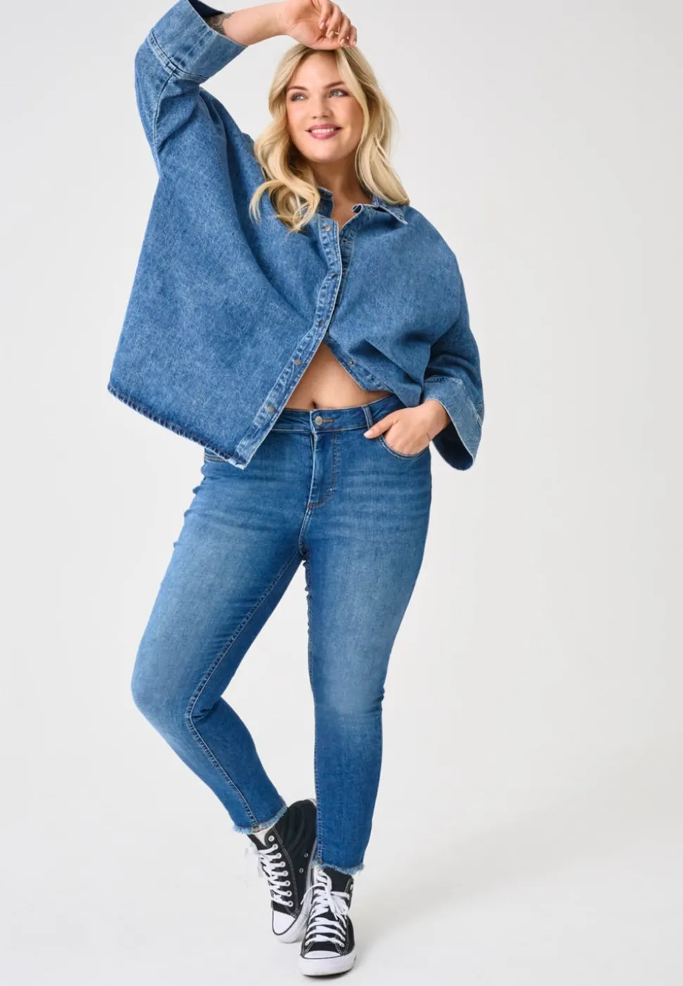 CARWILLY Skinny Fit Longueur cheville Jeans