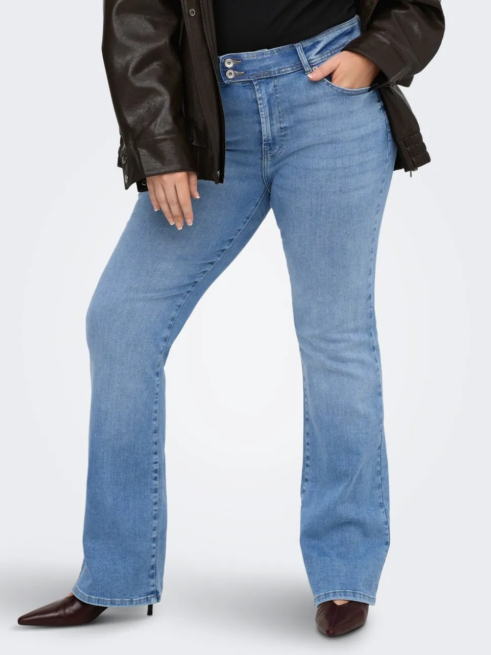 CARWILLY Taille haute Flared Fit Jeans