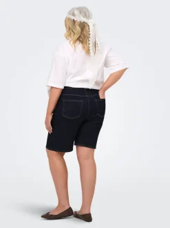 CARWILLY Taille haute Wide Leg Fit Short en denim