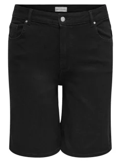 CARWILLY Taille haute Wide Leg Fit Short en denim