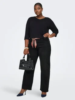CARWILLY Taille haute Wide Leg Fit Jeans