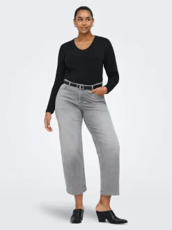 CARWILLY Taille haute Wide Leg Fit Jeans