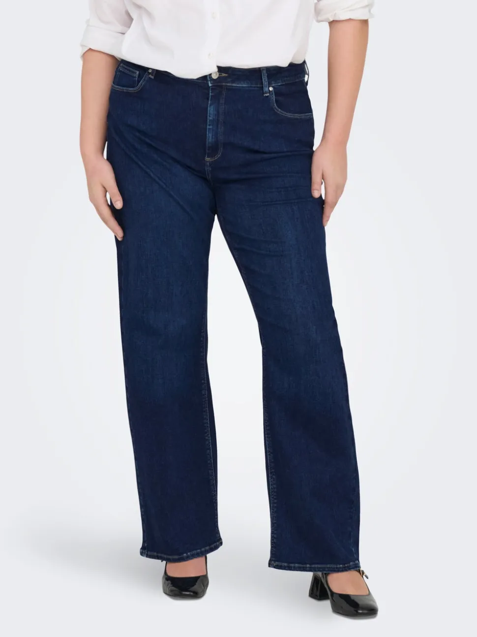 CARWILLY Taille haute Wide Leg Fit Jeans