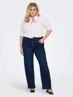 CARWILLY Taille haute Wide Leg Fit Jeans