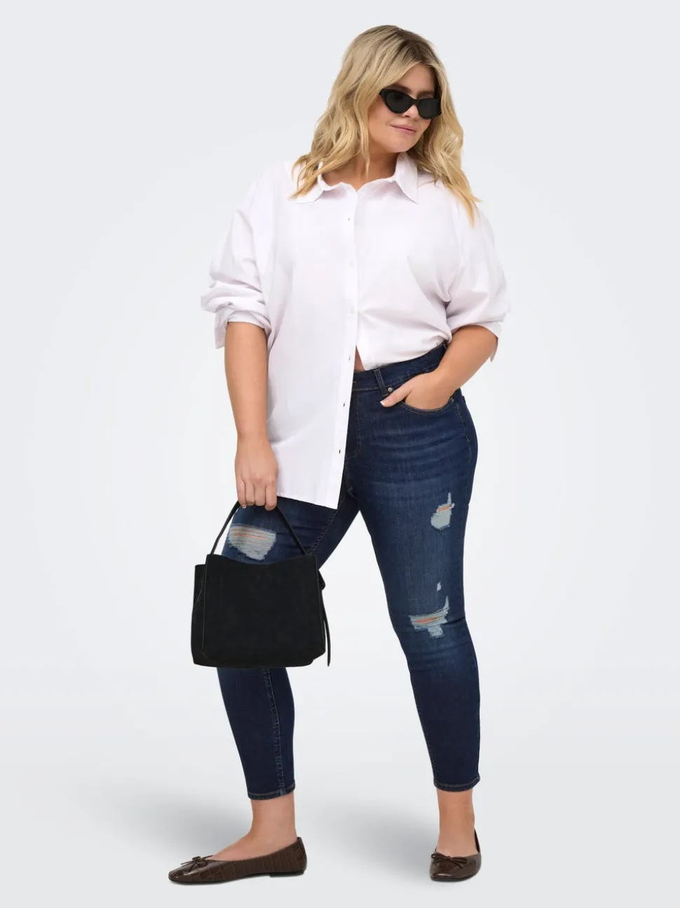 CARWILLY Taille moyenne Skinny Fit Longueur cheville Jeans