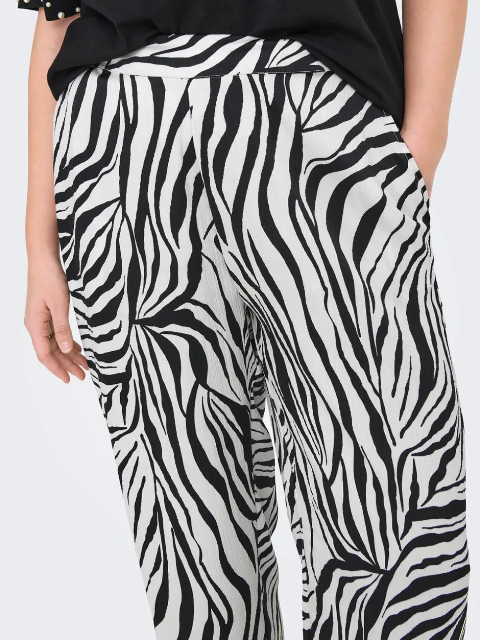 CARYAVA Regular Fit Pantalon à jambe large