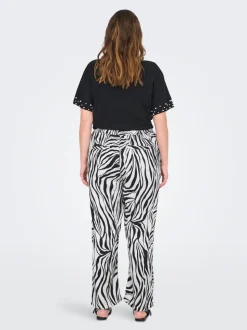 CARYAVA Regular Fit Pantalon à jambe large