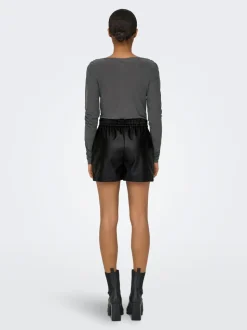 JDYALAIA Taille moyenne Regular Fit Short en cuir synthétique