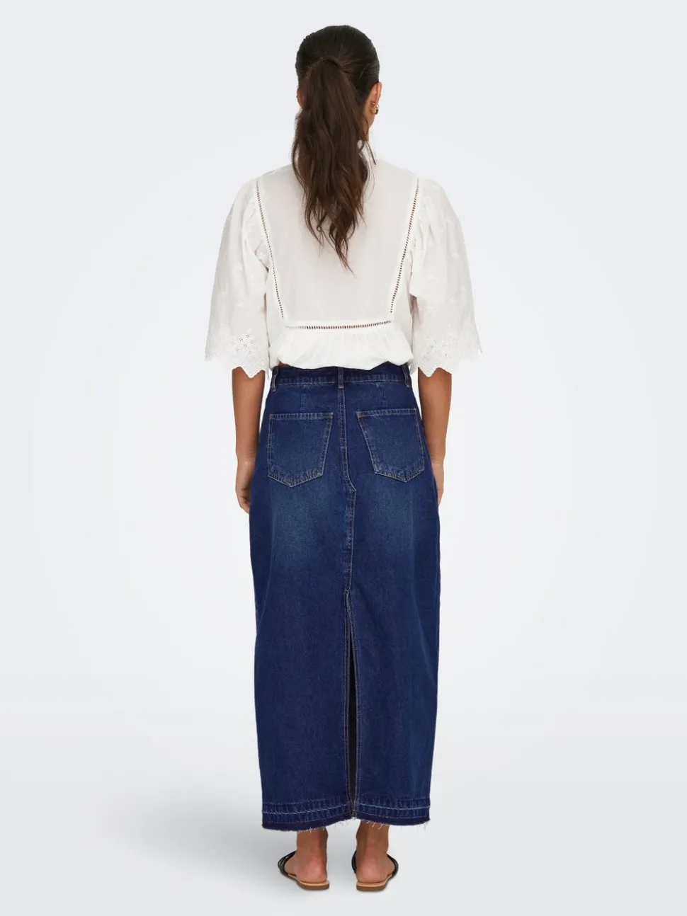 JDYBELLA Jean Jupe en denim Jupe longue