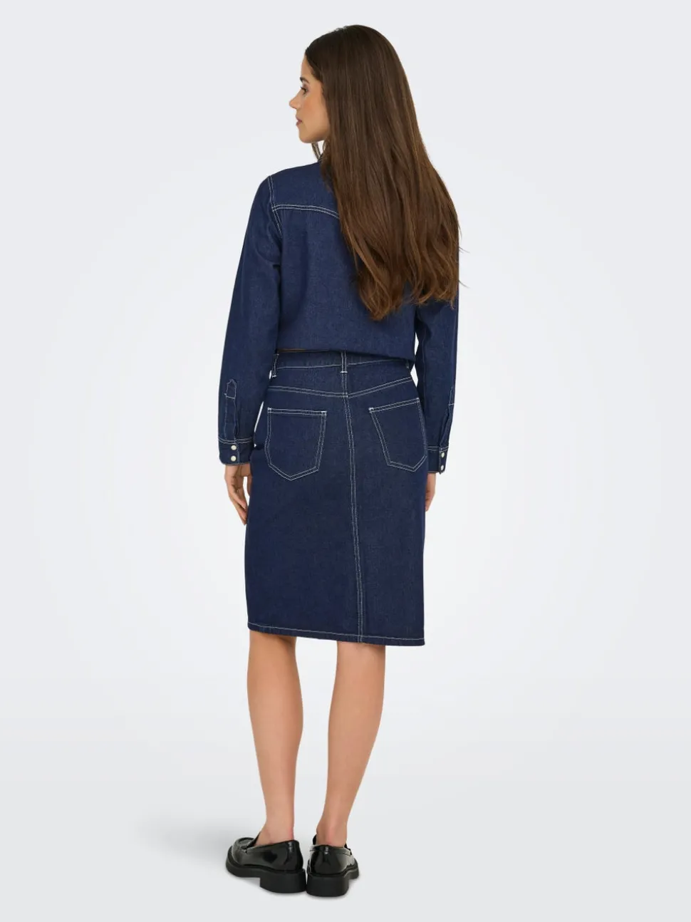 JDYBELLA Jean Jupe en denim Jupe midi