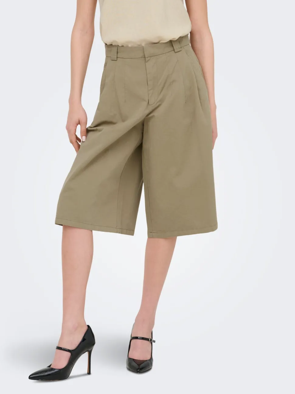 JDYBIANCA Taille haute Regular Fit Bermuda