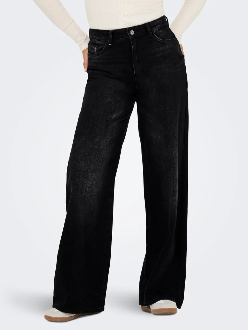 JDYCARINA Taille haute Wide Leg Fit Jeans