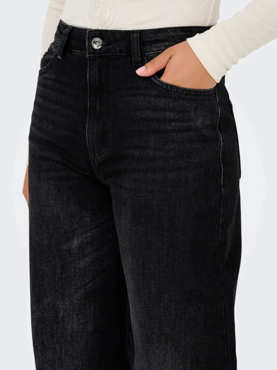 JDYCARINA Taille haute Wide Leg Fit Jeans