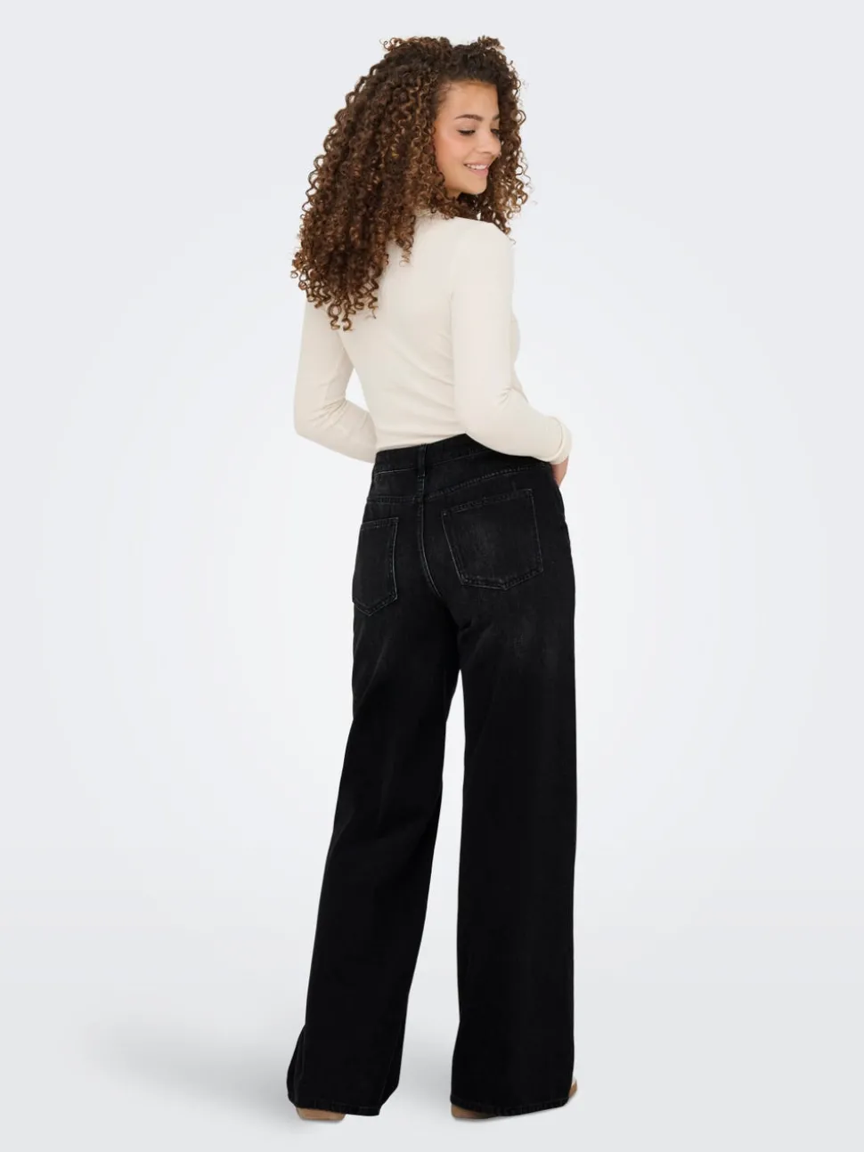 JDYCARINA Taille haute Wide Leg Fit Jeans
