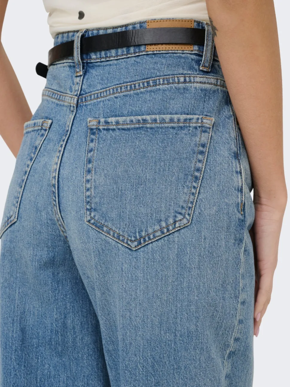 JDYCARINA Taille haute Wide Leg Fit Jeans