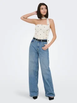 JDYCARINA Taille haute Wide Leg Fit Jeans