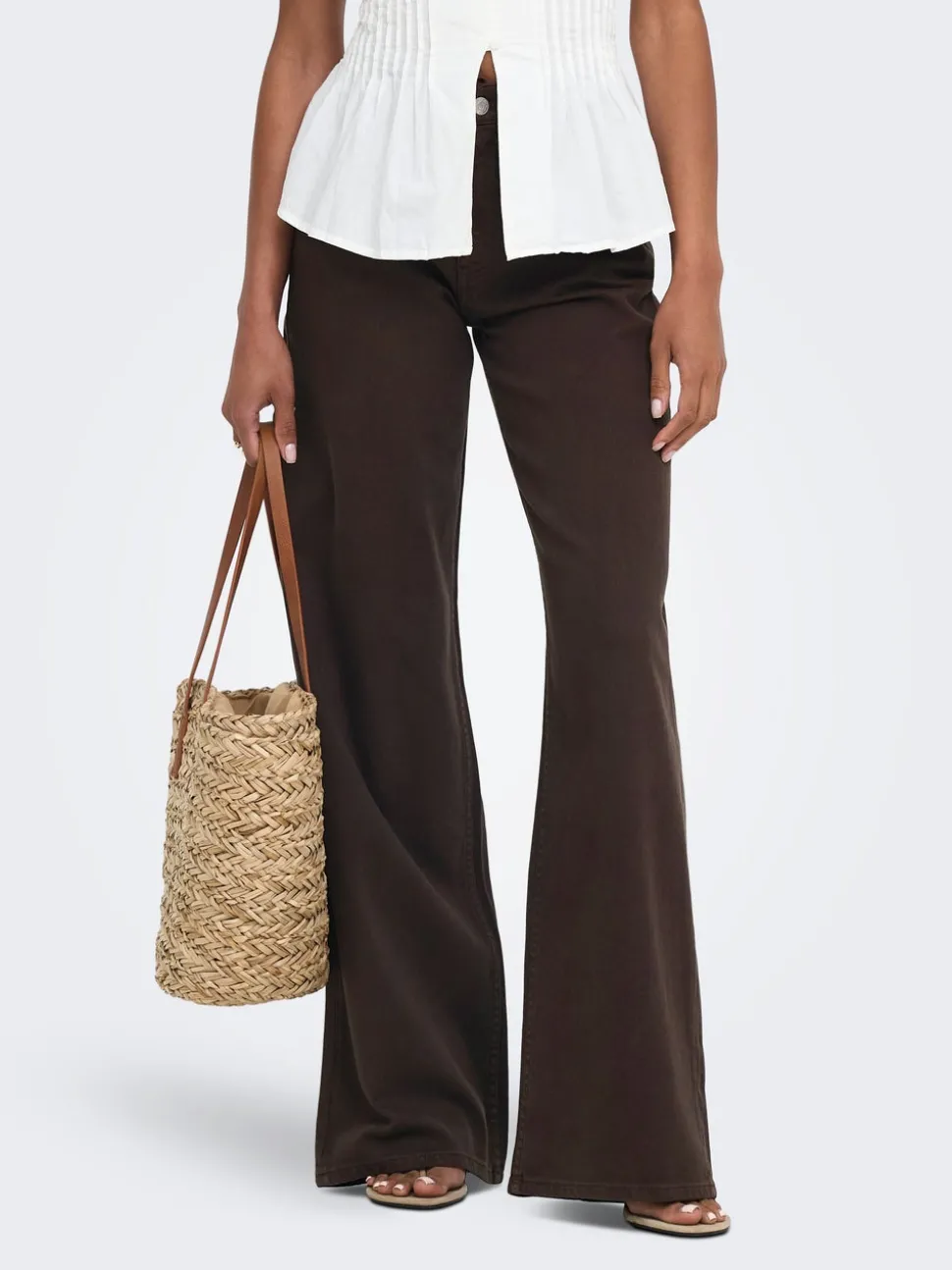 JDYCARINA Taille haute Wide Leg Fit Jeans