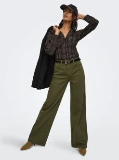JDYCARINA Taille haute Wide Leg Fit Jeans
