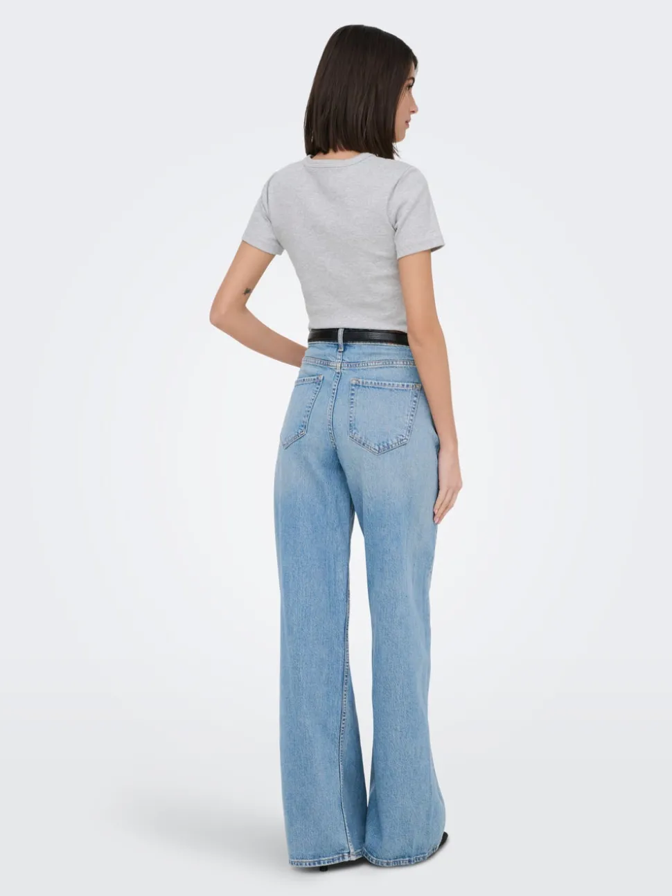 JDYCARINA Taille haute Wide Leg Fit Jeans