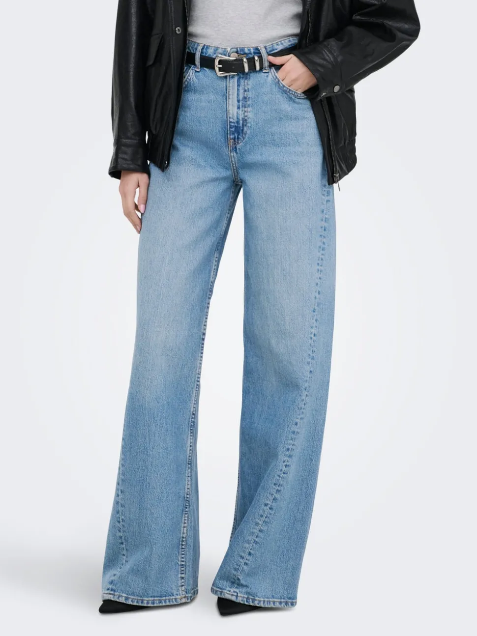 JDYCARINA Taille haute Wide Leg Fit Jeans