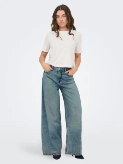 JDYCARINA Taille haute Wide Leg Fit Jeans
