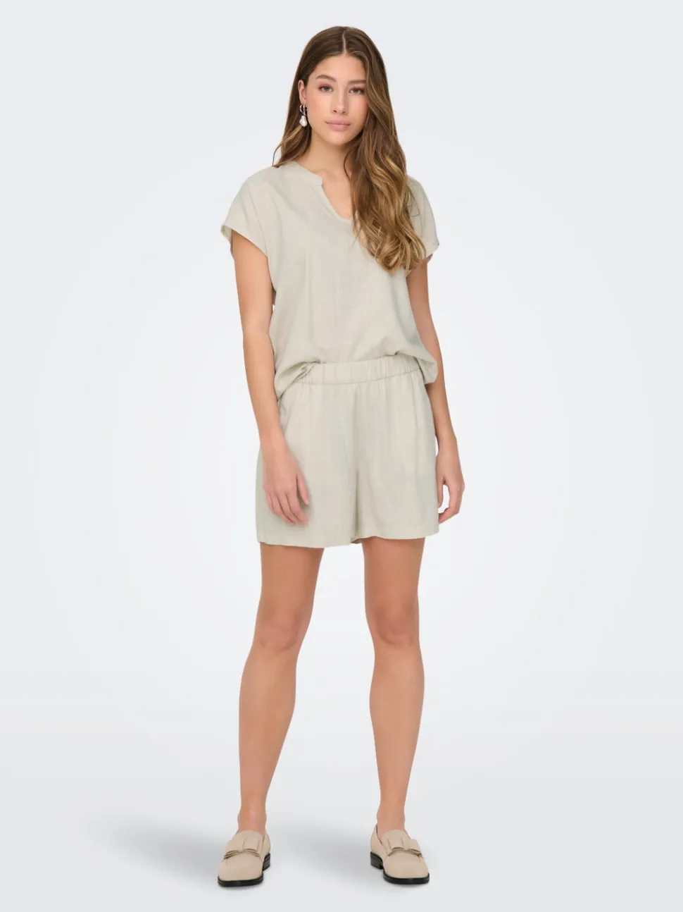 JDYCAYA Taille haute Regular Fit Lin Short