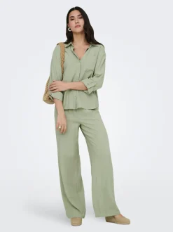 JDYCAYA Wide Leg Fit Lin Pantalon