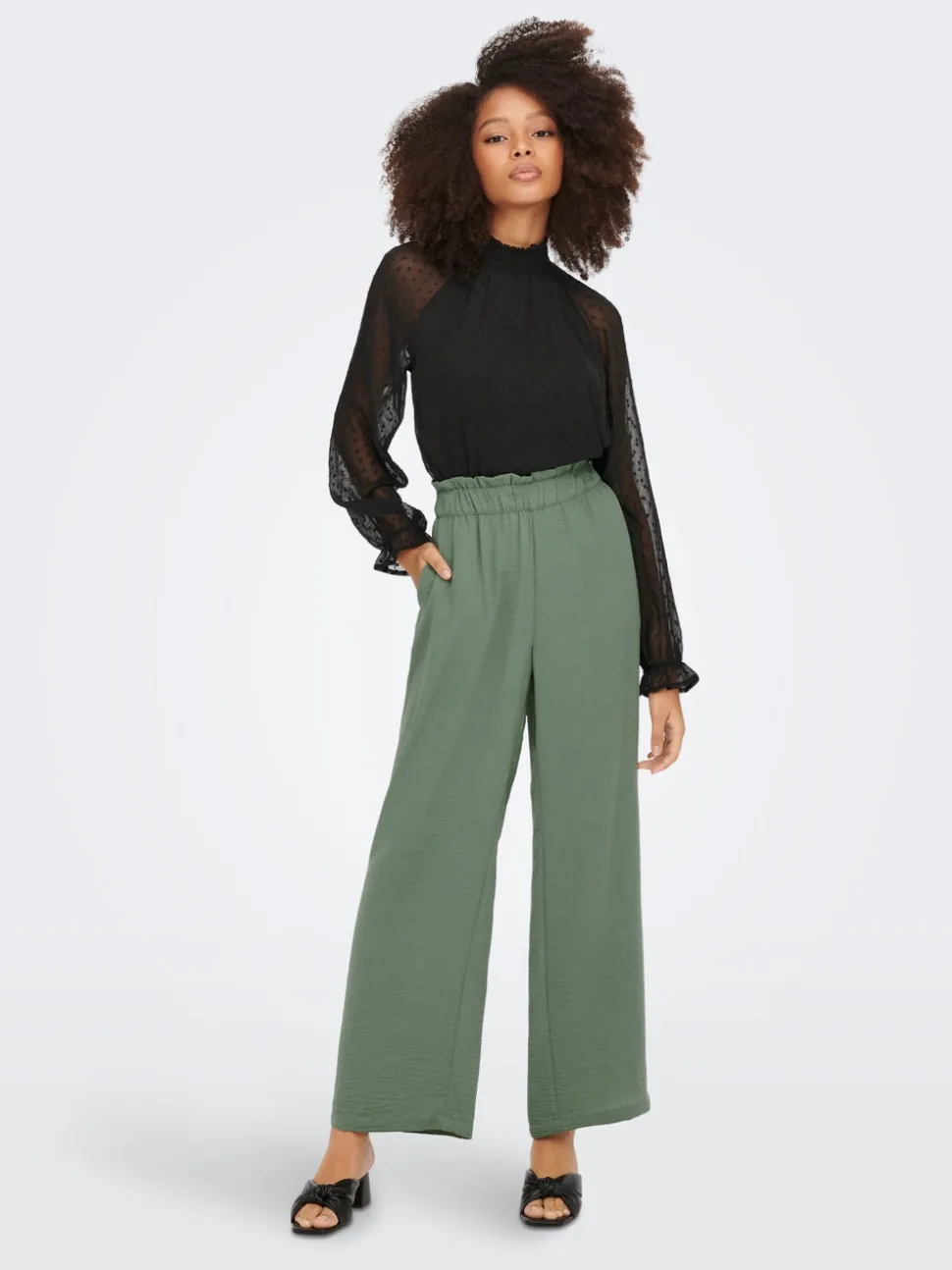 JDYDIVYA Regular Fit Pantalon à jambe large
