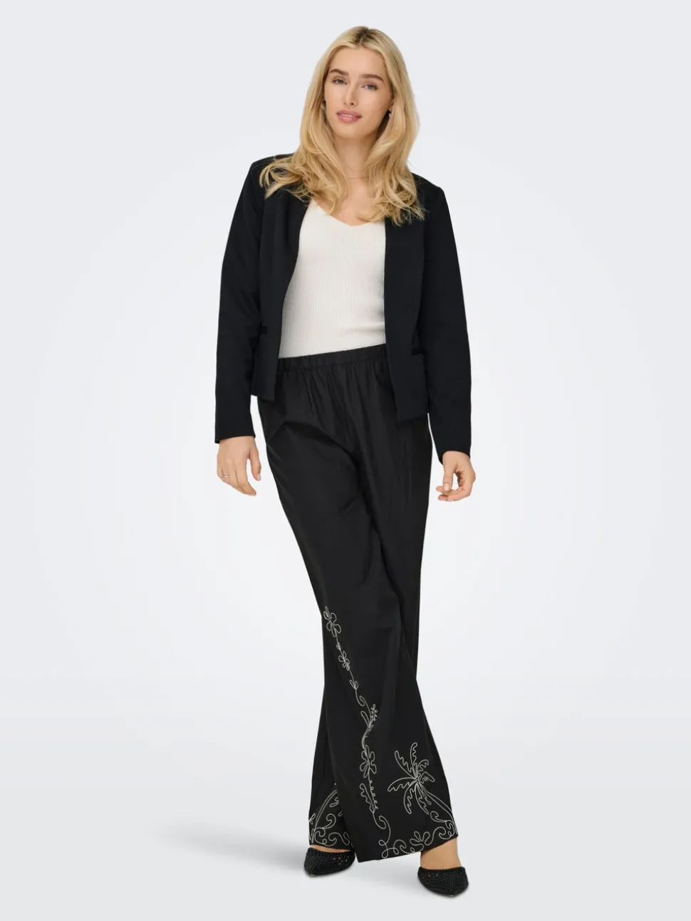 JDYELIZA Wide Leg Fit Pantalon
