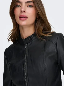 JDYEMILY Veste en cuir synthétique