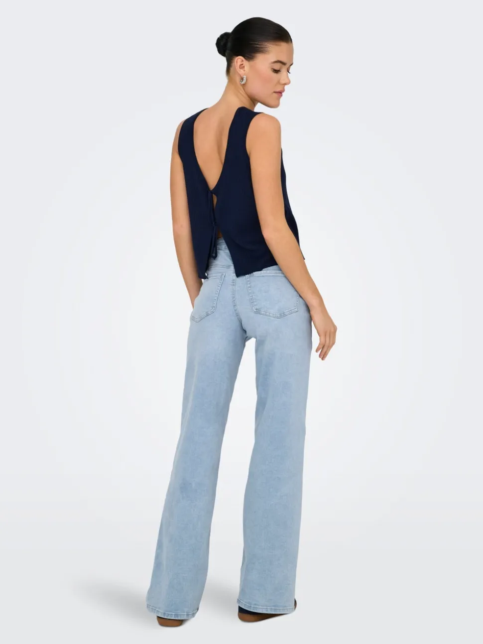 JDYFELINA-FINA Taille haute Wide Leg Fit Jeans