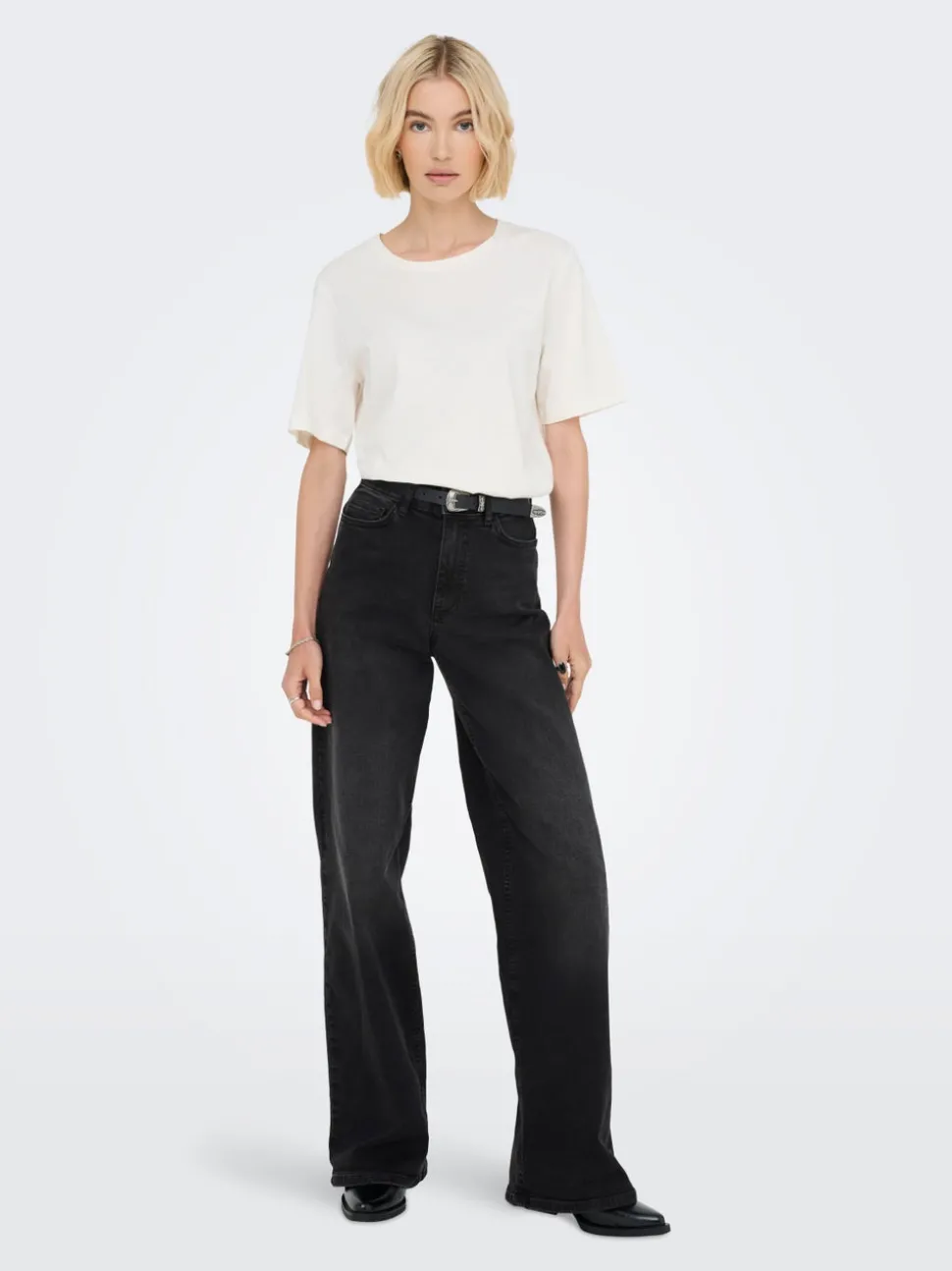 JDYFELINA-FINA Taille haute Wide Leg Fit Jeans