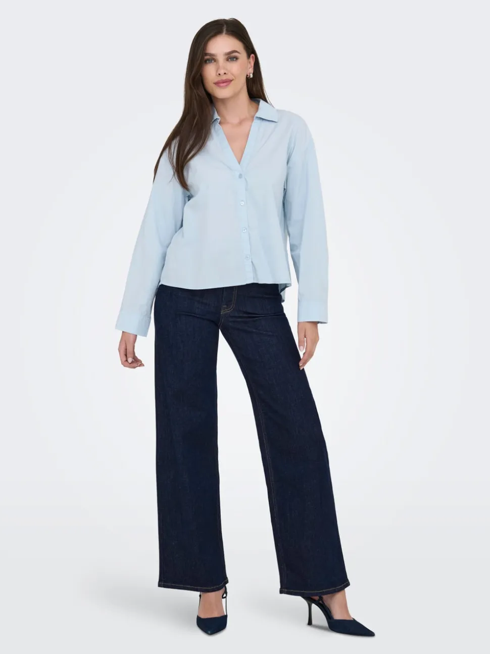 JDYFELINA-FINA Taille haute Wide Leg Fit Jeans
