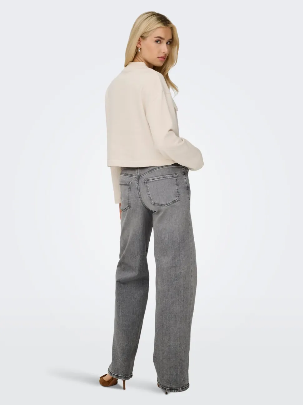 JDYFELINA-FINA Taille haute Wide Leg Fit Jeans
