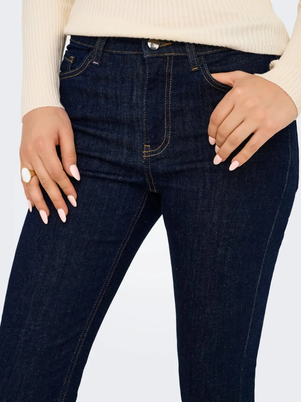 JDYFINA Taille moyenne Skinny Fit Longueur cheville Jeans