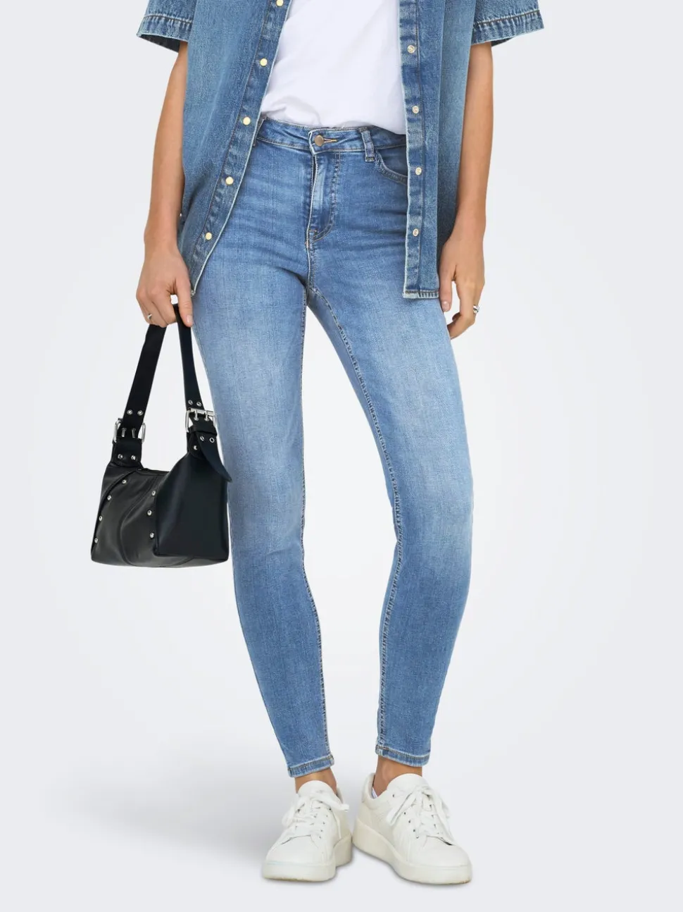 JDYFINA Taille moyenne Skinny Fit Longueur cheville Jeans