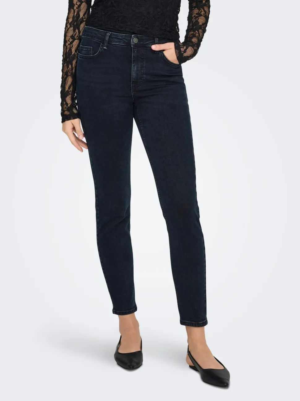 JDYFINA Taille moyenne Skinny Fit Longueur cheville Jeans