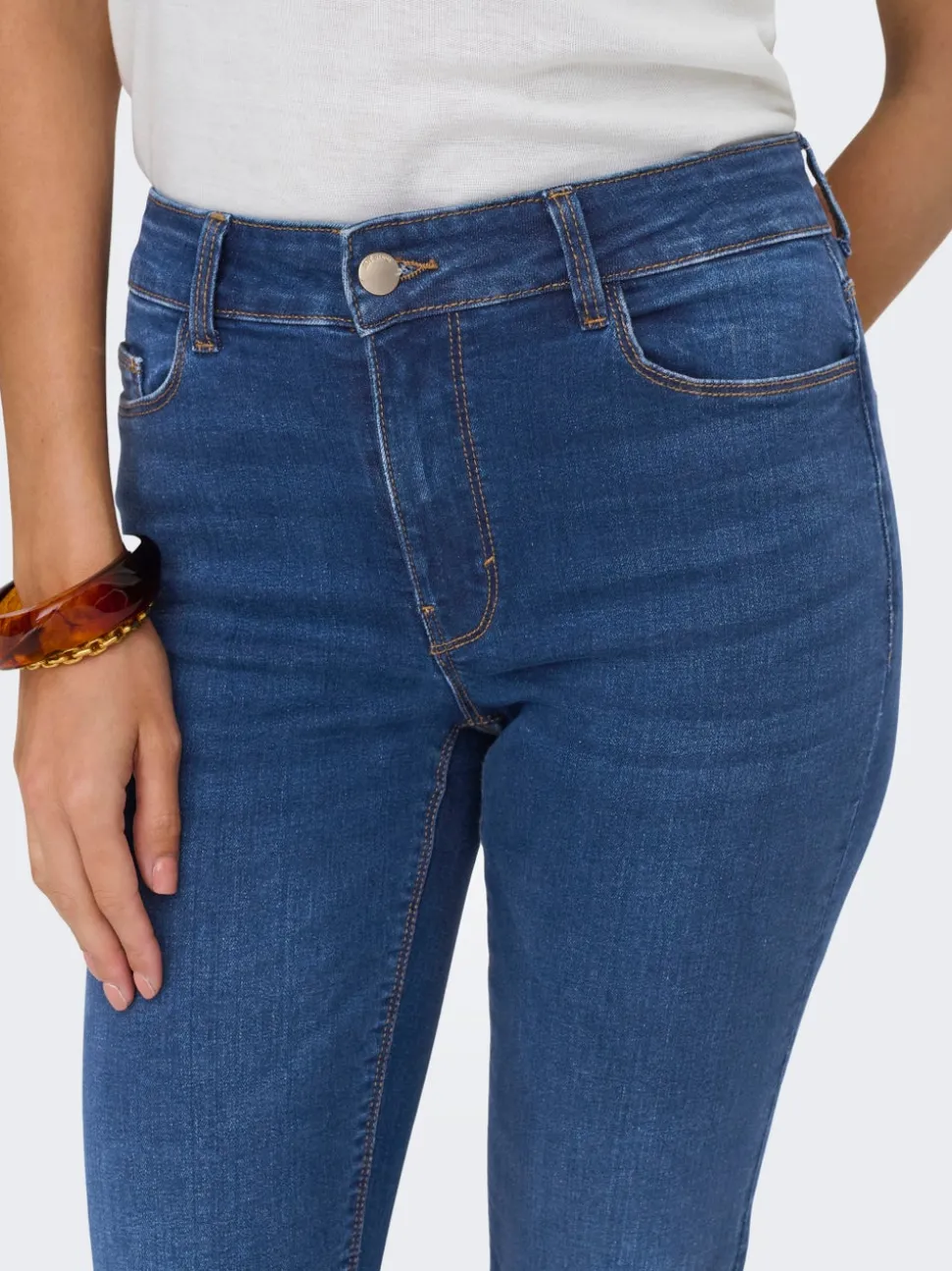 JDYFINA Taille moyenne Straight Fit Jeans