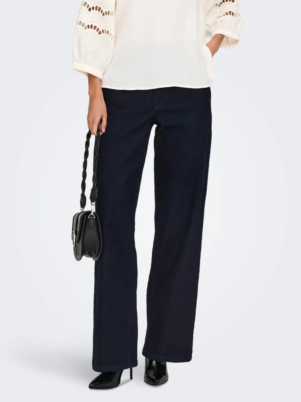 JDYGEGS Taille haute Wide Leg Fit Jeans