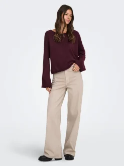 JDYIRIS Regular Fit Pantalon à jambe large