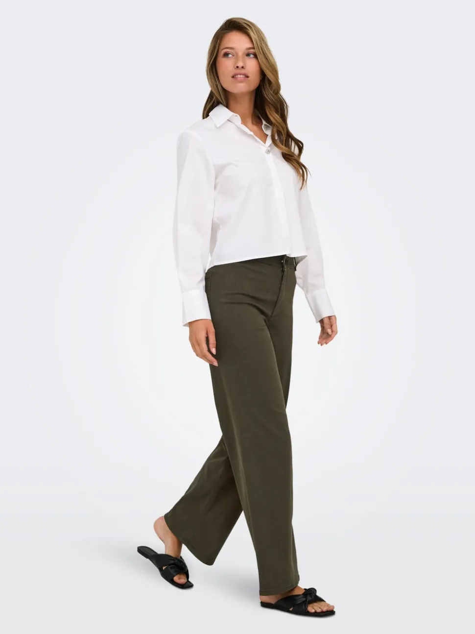 JDYIRIS Regular Fit Pantalon à jambe large