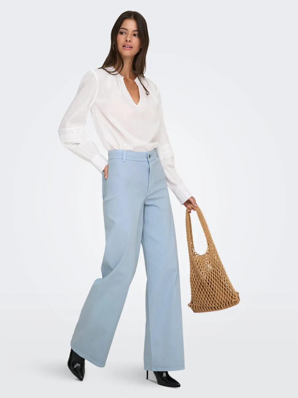 JDYIRIS Regular Fit Pantalon à jambe large