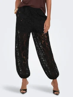 JDYJULIA Balloon Fit Pantalon en dentelle