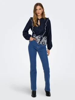 JDYKAREN Taille moyenne Flared Fit Jeans